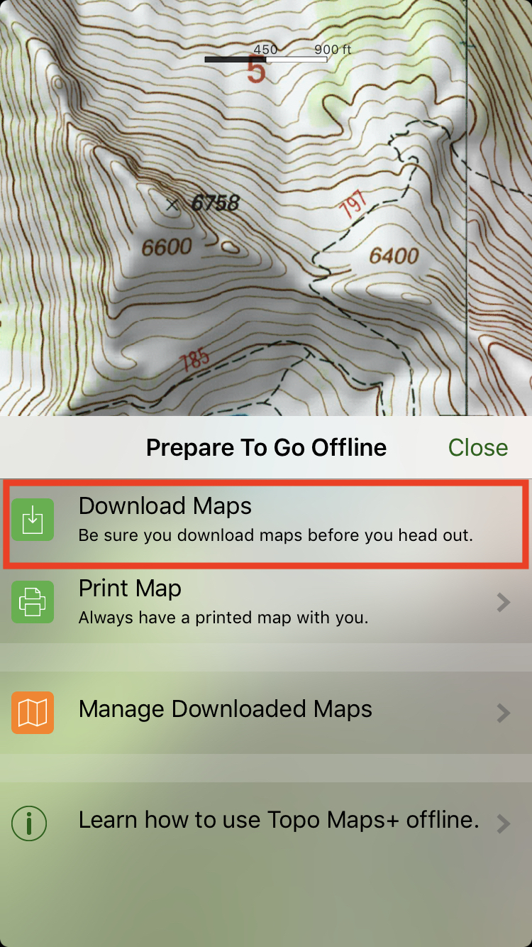 Using Topo Maps+ Offline | Glacier Peak Studios